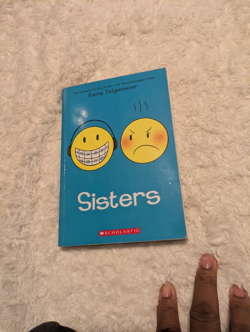 Sisters by Raina Telgemeier Graphic Novel – Writing Inside – Good Reading Copy